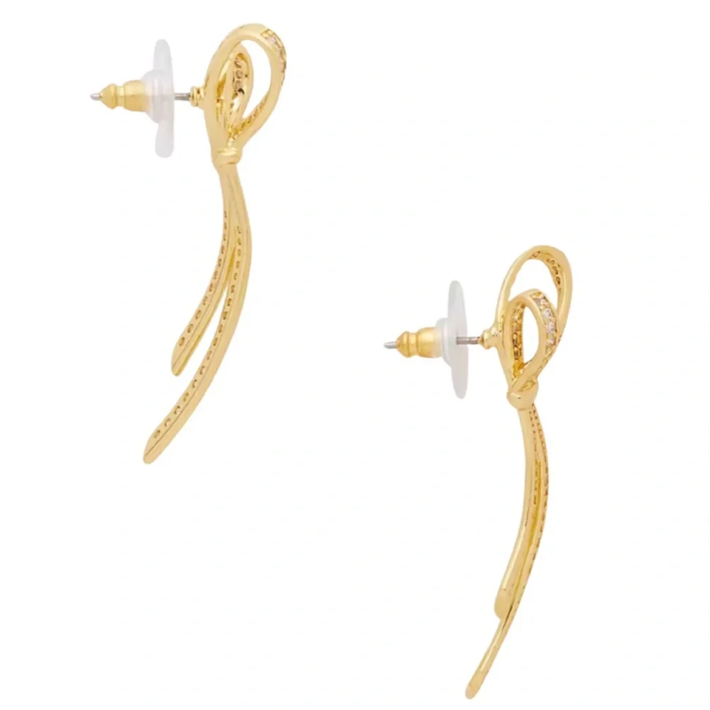 KATE SPADE • Gold All Tied Up Earrings_3